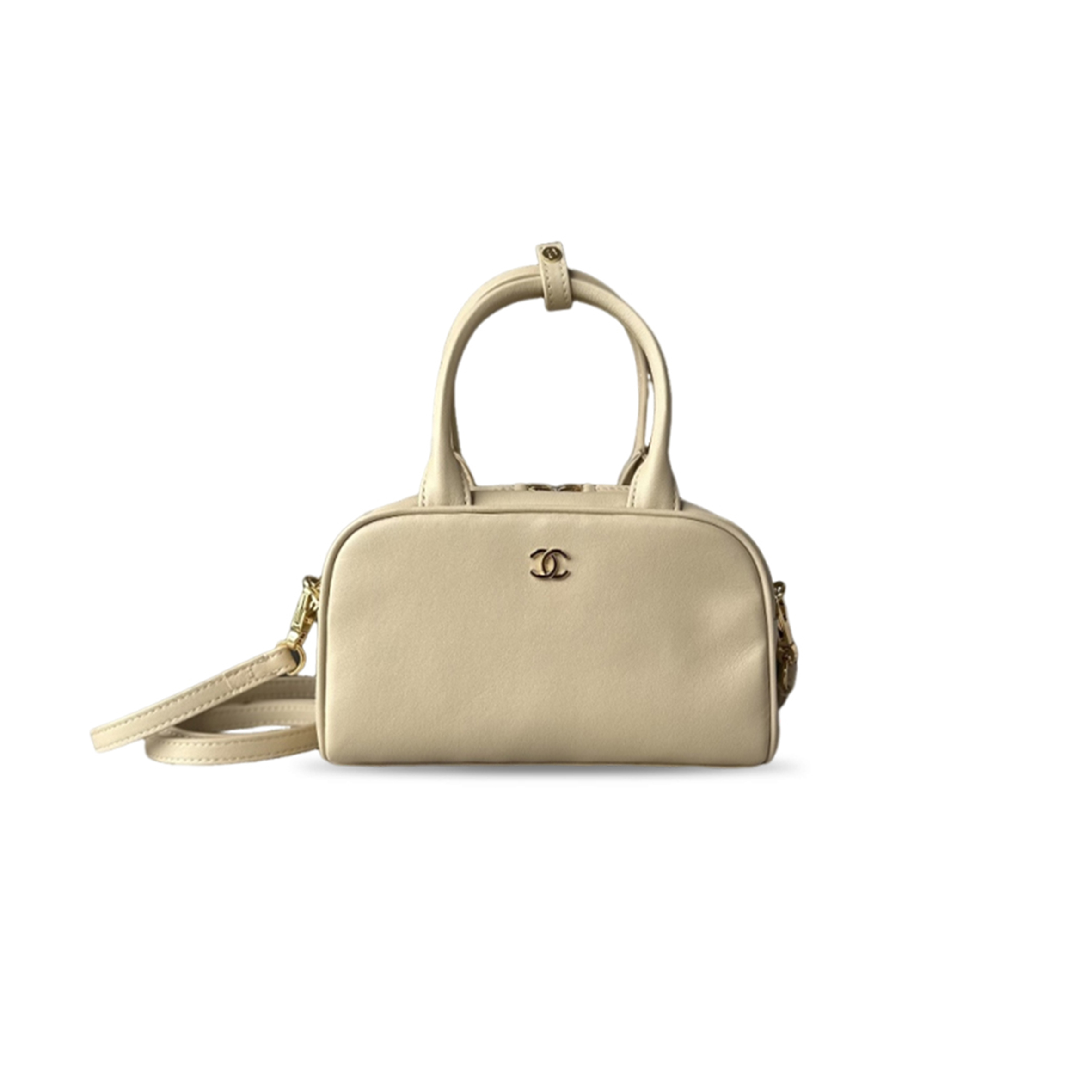CHANEL CLUTCH WITH LEATHER STRAP AS5528 (20*13*9cm)